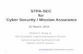 STPA-SEC for Cyber Security / Mission Assurancepsas.scripts.mit.edu/home/wp-content/uploads/2014/03/... · 2014-03-28 · Mission Assurance / Cyber Security ? Operational Art and