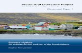 Faroese skjaldur: An endangered oral tradition of …...Faroese skjaldur: An endangered oral tradition of the North Atlantic 3 does not translate easily into English, but the verb
