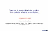 Tangent linear and adjoint models for variational data ...The adjoint model is a very efficient tool to compute the gradient of the cost function. • Overview: – Brief introduction