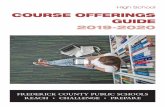 COURSE OFFERINGS GUIDE 2019-2020 · 14745 Sabillasville Road Thurmont, MD 21788 Main Office Phone 240-236-8100 Main Office Fax 240-236-8101 Counselors Phone 240-236-8079 Counselors