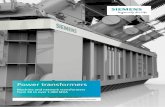 Power transformers4e19dc3cbafa49e... · internationally. All Siemens transformer manufacturing plants worldwide work with consistently certified quality management systems, such as