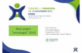 Best paper Oncologia Medica “oncologia” 2015 Fondazione ... · Best paper “oncologia” 2015 Elena Verzoni Oncologia Medica Fondazione IRCCS Istituto Nazionale Tumori Milano