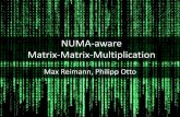 NUMA-aware Matrix-Matrix-Multiplication · Performance of Naive vs. MKL 5 0,38 11,79 98,14 0,02 0,13 1,02 0,015625 0,03125 0,0625 0,125 0,25 0,5 1 2 4 8 16 32 64 128 512 1024 2048