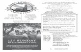 ST. LAWRENCE MARTYR PARISH BULLETINsaintlawrencemartyr.com/wp-content/uploads/June-252017.pdfMASS INTENTIONS FOR THE WEEK June 24, 2017-July 1, 2017 (Sat at 4 pm thru Sat at 7 AM)