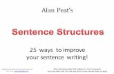 Alan Peat’s...Alan Peat’s 25 ways to improve your sentence writing! Reproduced with the kind permissionof Alan Peat. Why not access Alan Peat’s Apps for more resources! Just