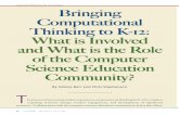 comprehensive articles Bringing Computational Thinking to ...fi-courses.s3.amazonaws.com/psda/docs/p48-barr.pdfcomprehensive articles 48 acm Inroads 2011 March • Vol. 2 • No. 1