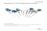 Product Data Sheet: Rosemount 214C Temperature Sensor · Product Data Sheet March 2019 00813-0500-2654, Rev EB Rosemount ™ 214C Temperature Sensors Primary product benefits High