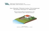 An Onsite Wastewater Treatment System Owner’s Manual · 2017-12-19 · Missouri Department of Health and Senior Services An Onsite Wastewater Treatment System Owner’s Manual Recommended