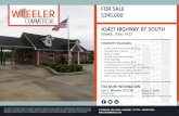 FOR SALE $395,000 43427 HIGHWAY 87 SOUTH · FOR SALE. $395,000. 470 Orleans 12th Floor • Beaumont, TX 77701 • 409.899.3300 • wheelercommercial.com. NO WARRANTY OR REPRESENTATION,