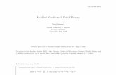 Applied Conformal Field Theory - arXivarXiv:hep-th/9108028v1 11 Nov 1988 HUTP-88/A054 Applied Conformal Field Theory Paul Ginsparg† Lyman Laboratory of Physics Harvard University