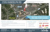 2315 RANDOLPH RD - LoopNet · 2018-08-24 · 2315 RANDOLPH RD • Glenmont Shopping Center outparcel • Located at the intersection of Randolph Rd(39,481 ADT) and Georgia Ave (47,225