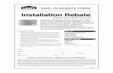 Installation Rebate - Lowe's · Bosch Visa Prepaid Cards are issued by MetaBank®, Member FDIC, pursuant to a license from Visa U.S.A. Inc. This card does not have cash access and