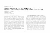 ASSESSMENT OF ADULT INTELLIGENCE WITH THE WAIS -!11cachescan.bcub.ro/e-book/E1/580683/97-146.pdf · Introduction to the WAIS-III The WAIS-III is an individually-administered test