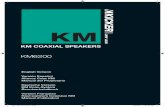 KM COAXIAL SPEAKERS - Kicker · the mounting screw holes using a 7/64” (2.5mm) bit, and attach the KM coaxial speakers to the boat, by fastening the supplied stainless steel course-threaded