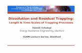 Dissolution and Residual Trapping - Stanford UniversityDissolution and Residual Trapping: Length & Time Scales of Trapping Processes Hamdi Tchelepi Energy Resources Engineering, Stanford