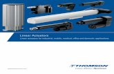 Linear Actuators and Lifting Columns · Linear Actuators 5 Introduction Product Introduction Actuators offer advantages over mechanical and hydraulic systems in many applications.