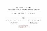 World-Wide Technical Reference Guide - Eric Johnson Pianosericjohnsonpianos.com/wp-content/uploads/2016/08/SteinwayVoicingManual.pdf · Steinway & Sons stresses the importance of