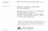 GAO-11-396 Key Indicator Systems: Experiences of Other ...indicator system can draw insights from the experiences GAO observed at the local, state, regional, and national levels in