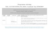 Programme Advising B.Sc. ACCOUNTING( Pre 2015): Academic ... · Final Exam 60% Total 100% MGMT2020 Managerial Economics 1 2 ECON1001, ECON1003, ECON1005 Assessment: Course work 40%