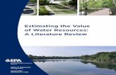 Estimating the Value of Water Resources: A …...sustainable return on investment (SROI) analysis method, which measures each project’s long-term return on investment relative to