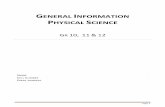GENERAL INFORMATION PHYSICAL SCIENCE · 2018-04-20 · Page 5 CHEMICAL NAMES, CHEMICAL FORMULAS & EVERYDAY NAMES Alledaagse Naam Formule Common Name Chemiese Naam Chemical Name Koeksoda