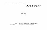 Statistical Handbook of Japan 2018 · portray conditions in modernday Japan from a variety of - perspectives, including demographics, economic and social trends, and culture. Most