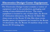 Electronics Design Center EquipmentElectronics Design Center Equipment The Electronics Design Center contains a variety of equipment used in the production, packaging and testing of