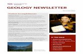 GEOLOGY NEWSLETTER newsletter.pdfPredicting how local water and chemical cycles will change in the future Stable isotopes are also used for understanding the hydrological cycle at