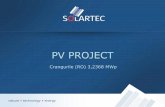 PV PROJECT - Solartec...PV project – Crangurile 3,2368 MWp Main items Data Project name PV plant Crangurile SPV SC Mobile Team Solar Grup Site Crangurile de Jos