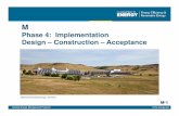 Phase 4: Implementation Design – Construction – Acceptance · M Phase 4: Implementation Design – Construction – Acceptance . National Renewable Energy Laboratory. Federal
