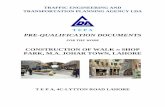 PRE-QUALIFICATION DOCUMENTS - Punjabeproc.punjab.gov.pk/BiddingDocuments/75373_RFQ Sports...TRAFFIC ENGINEERING AND TRANSPORTATION PLANNING AGENCY LDA T E P A PRE-QUALIFICATION DOCUMENTS