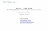 Policy Framework to Strengthen Community Corrections · Policy Framework to Strengthen Community Corrections Pew Center on the States, Public Safety Performance Project Menu of Policy