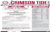 CRIMSON TIDE FOOTBALL - Amazon S3 · at Hard Rock Stadium in Miami Gardens, Fla. The Tide is 1-3-1 all-time against the Sooners, including a 1-1-1 mark in postseason play. OU posted