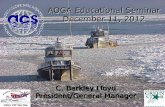 AOGA Educational Seminar December 11, 2012• Eni U.S. Operating Company Inc. ... • Drilling - Exploratory & Production • Field Operations • Miscellaneous Sources . ... improve