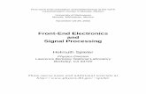 Front-End Electronics and Signal Processingspieler/ICFA_Morelia/pdf/I...Front-End Electronics and Signal Processing – I. Introduction Helmuth Spieler 2002 ICFA Instrumentation School,