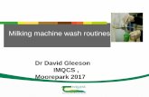 Milking machine wash routines - milkquality.iemilkquality.ie/documents/PPT2DavidGleeson.pdf · TBC