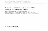 Intelligent Control and Automation - GBV · Intelligent Control and Automation ... Stability Analysis of Network Data Flow Control for Dynamic Link Capacity Case Yuequan Yang, Yaqin