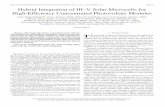 IEEE JOURNAL OF SELECTED TOPICS IN QUANTUM …web.mit.edu/~hujuejun/www/My Papers/Journal Papers... · cells showed no evidence of degradation in spite of the integration process