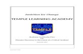 1.0Introduction - Temple Learning Academy · Web viewThe Temple Learning Academy Business Continuity Plan (BCP) has been written for those who will be involved in re-establishing