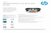Datasheet HP ENVY Photo 7155 All-in-One Printer · Datasheet HP ENVY Photo 7155 All-in-One Printer Get true-to-life photos and increased versatility. Produce authentic colors, and