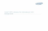 Intel® MPI Library for Windows* OS Developer Guide · 4 1. Introduction The Intel® MPI Library Developer Guide explains how to use the Intel® MPI Library in some common usage scenarios.