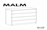 MALM Kommode mit 4 Schubladen …...2 ENGLISH Important information Read carefully. Keep this information for further refer-ence. WARNING Serious or fatal crushing injuries can occur