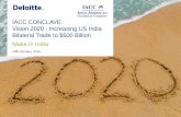 IACC CONCLAVE: Vision 2020 - Increasing US India Bilateral ... Conclave - Vision 2020(1)(1).pdf · IACC Conclave: Vision 2020 Increasing US India Bilateral Trade to $500 Billion Make