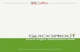 .com Search Engine Optimization Audit · SEO EXECUTIVE SUMMARY QuickSprout.com scored a 78% for overall SEO-ability. This is very good, but still leaves signiﬁcant room for improvement.