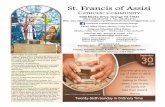 St. Francis of Assisi · 2018-09-27 · St. Francis of Assisi Catholic Church 1978-2018 40th Anniversary Advent Parish Mission With Fr. Roger Keeler December 8. 2018 40th Anniversary