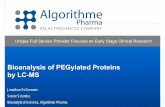 Bioanalysis of PEGylated Proteins by LC-MS · 2018-06-06 · Extraction Methods for PEGylated Proteins Protein precipitation Immunoaffinity purification PEGylated protein solubility