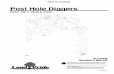 Post Hole Diggers - Land Pridelandpride.com/ari/attach/lp/public/manuals/317-048m.pdfPD10, PD15, PD25 & PD35 Post Hole Diggers 317-048M 8/9/19 Machine Identification Record your machine