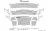 ROBINSON PERFORMANCE HALL...NOVEMBER 14, 2018 ORCHESTRA: GRAND TIER: UPPER TIER: TOTAL SEATING: 1011 583 (INCLUDES BOX SEATS) 628 (INCLUDES BOX SEATS) 2222 ROBINSON …