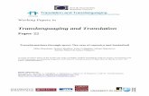 Translanguaging and Translation · Transformations through sport: The case of capoeira and basketball Mike Baynham, Jessica Bradley, John Callaghan, Jolana Hanusova, Emilee Moore
