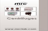 Centrifuges - ilifebiotechilifebiotech.in/.../2017/05/centrifuges-2013catalog-1.pdfcapillaries for quantitative Buffy Coat Analysis are further areas of application for this special-purpose